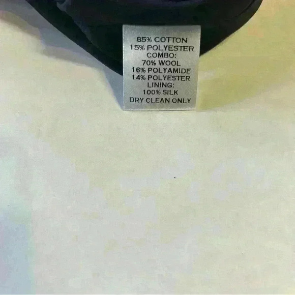 Harvey Faircloth silk lined design wool top Large. Mixed Materials Eclectic - Picture 10 of 10